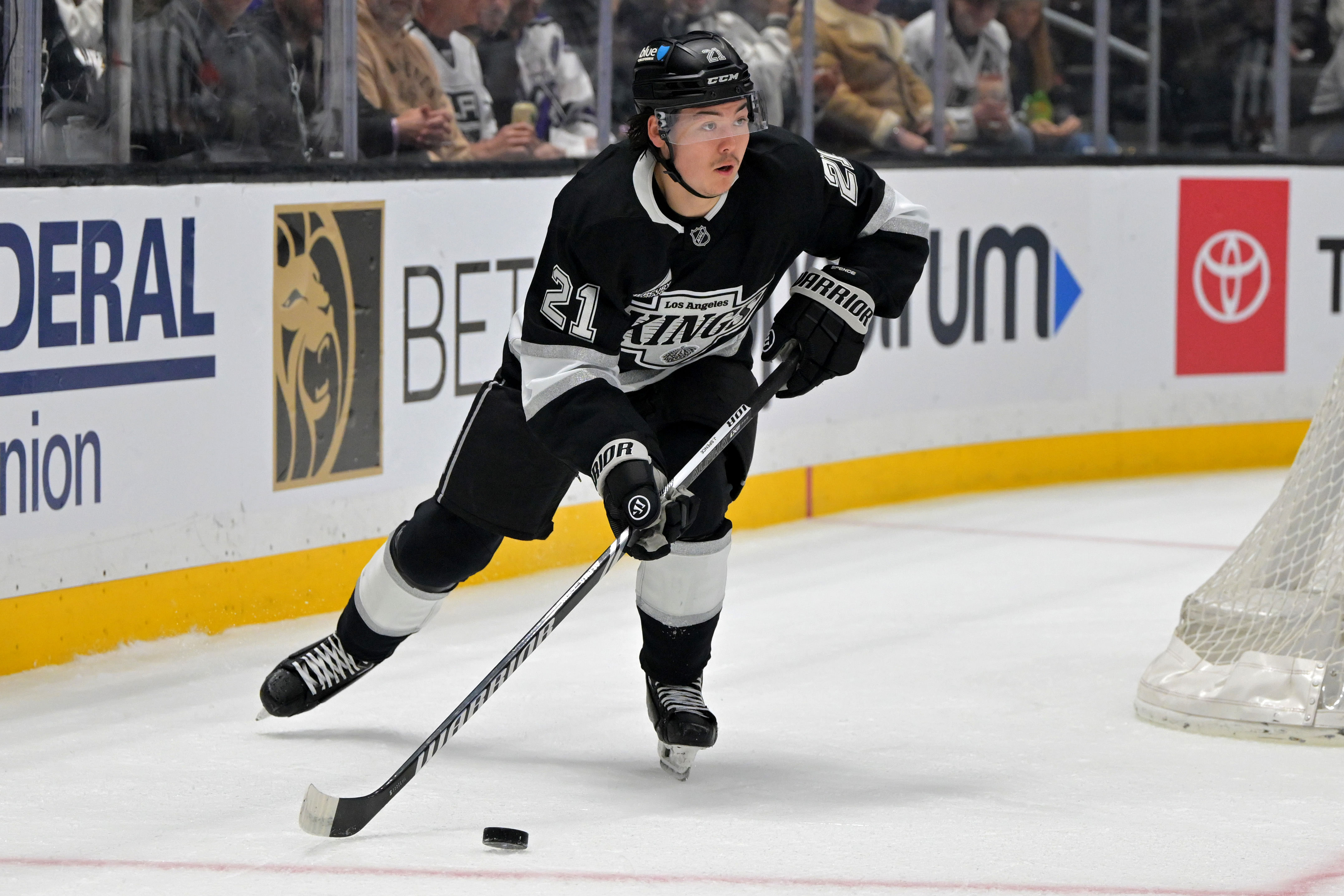 Jordan Spence went to Ottawa in a cap-clearing move by the Kings - Source: Imagn